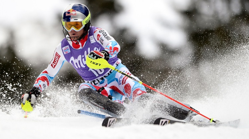 Aleksis Pinturo izcīnīja uzvaru slalomā un otro vietu superkombinācijā
Foto: AFP/Scanpix