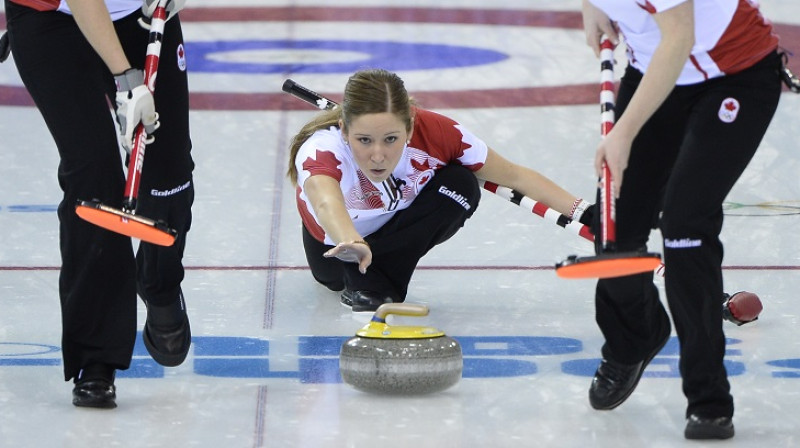Kanādietes finālā centīsies zviedrietēm atņem olimpisko čempiontitulu
Foto: AFP/Scanpix