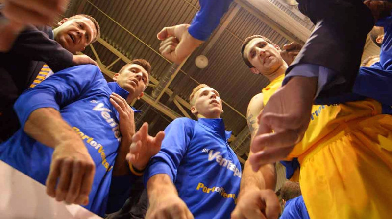 BK "Ventspils": par pirmo vietu Aldaris LBL pamatturnīrā.
Foto: bkventspils.lv