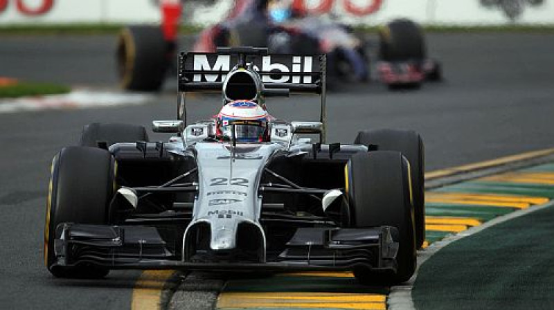 "McLaren" pilots Džensons Batons
Foto: Digitale/Scanpix