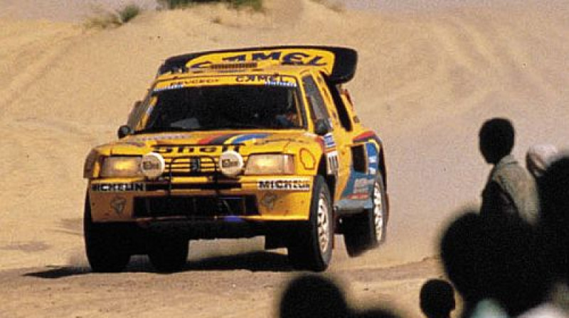 "Peugeot" Dakaras rallijā astoņdesmitajos gados
Foto: peugeot.mainspot.net