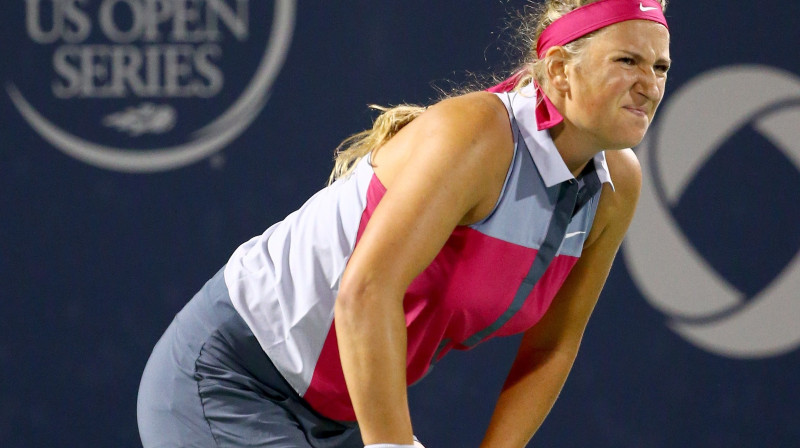 Viktorija Azarenka 2014. gadā piedalījusies tikai septiņos turnīros
Foto: AFP/Scanpix