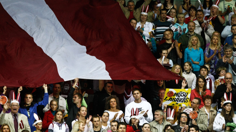EuroBasket'2015 spēles Arēnā Rīga: svētki līdzjutējiem un valstsvienībai.
Foto: basket.lv