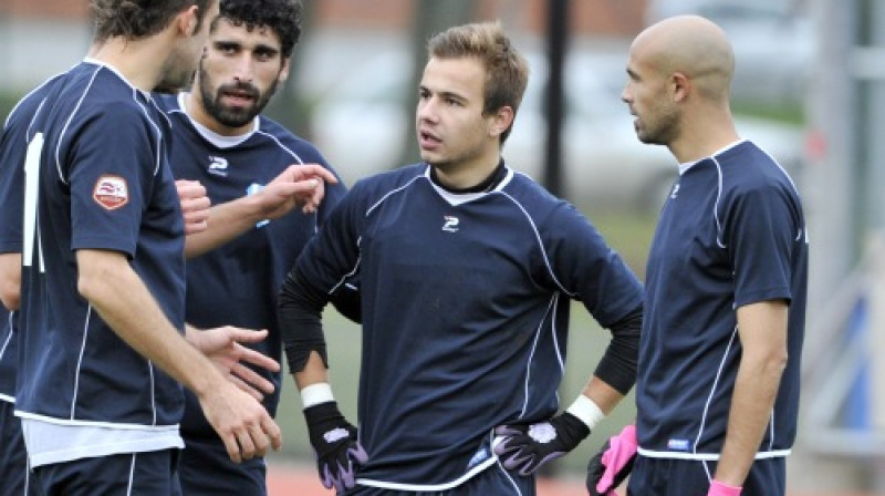 Benito Montalvo, Giorgi Diakvnišvili, Edgars Kārkliņš un Djego Silva
Foto: Romāns Kokšarovs/F64