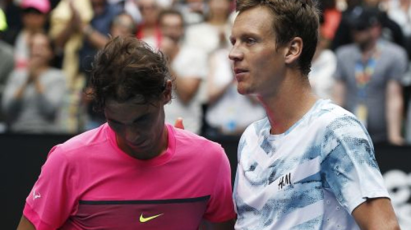 Rafaels Nadals un Tomāšs Berdihs
Foto: Reuters/Scanpix