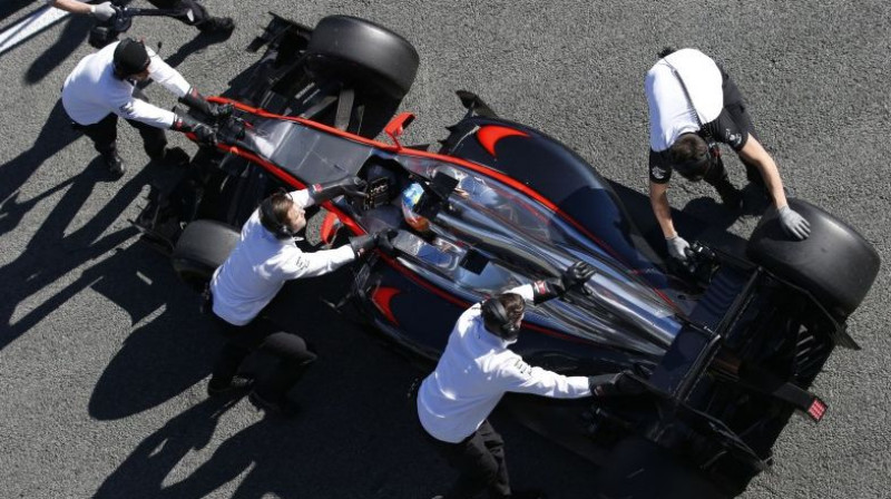 2015. gada "McLaren" F1 modelis
Foto: Honda/LAT