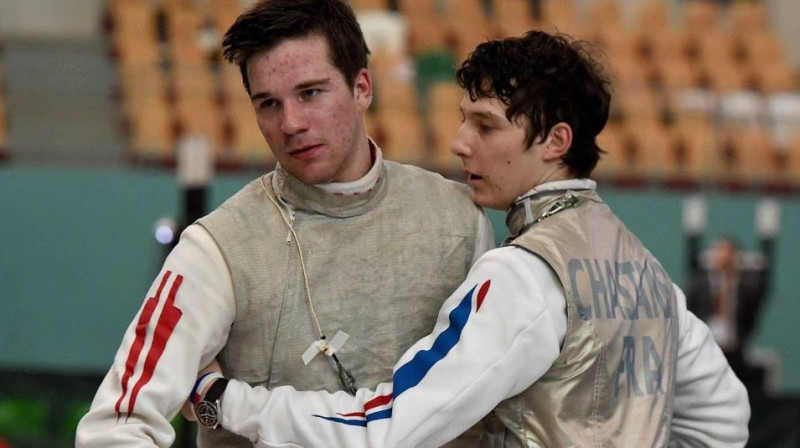 Lūkass Teteris (pa kreisi)
Foto: www.mariborfencing.org