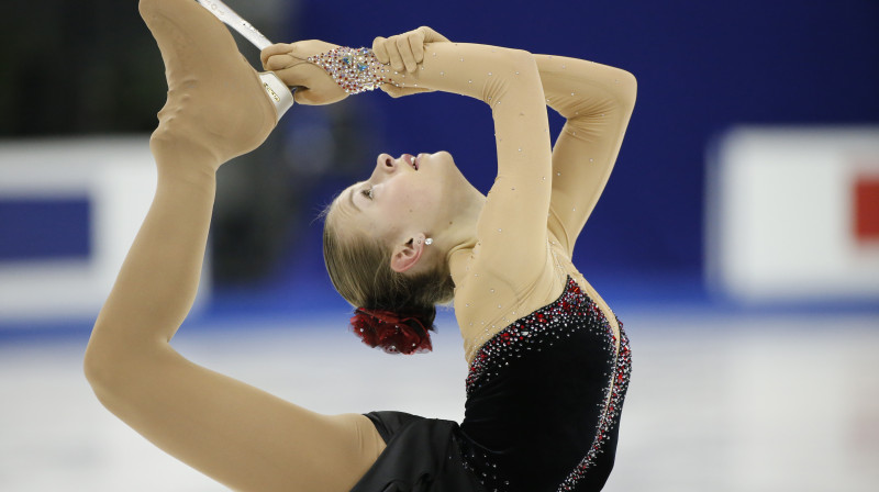 Angelīna Kučvaļska pasaules čempionātā Šanhajā
Foto: AP / Scanpix