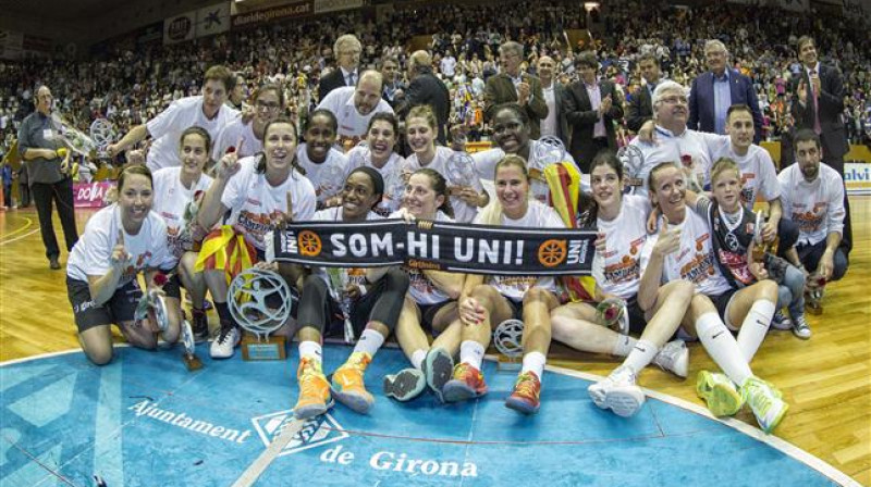 Elīna Babkina un katalāņu klubs "Uni Girona": pirmais triumfs Spānijas čempionātā
Foto: feb.es