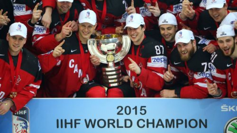 Kanādas izlase - pasaules čempione
Foto: ITAR-TASS/Scanpix