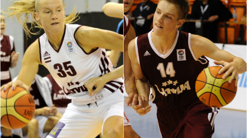 Kate Krēsliņa un Rauls Avenītis.
Foto: FIBAEurope.com