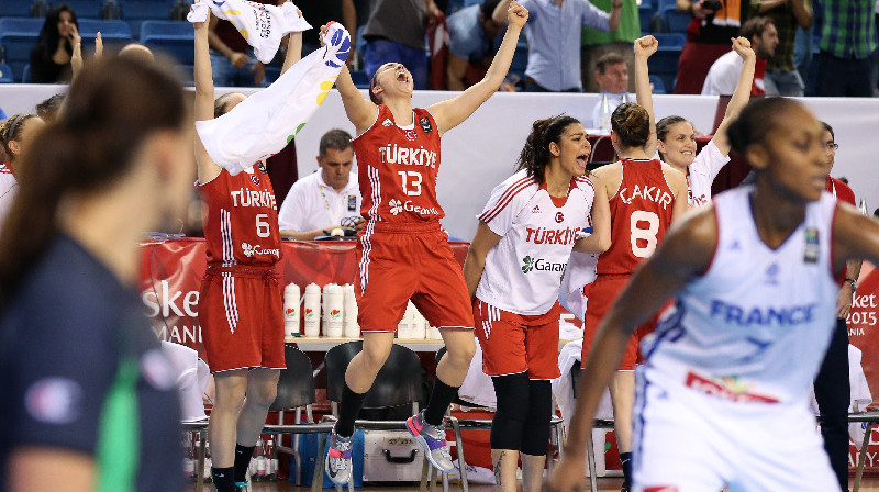 Turcijas spēlētāju emocijas
Foto: www.eurobasketwomen2015.com