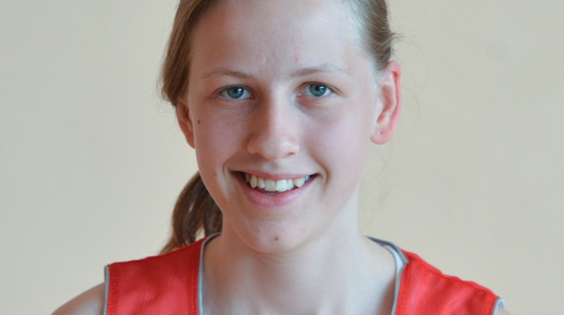 Dinija Pāvelsone: 23 punkti U18 izlases spēlē ar Bosnijas un Hercegovinas juniorēm.
Foto: basket.lv