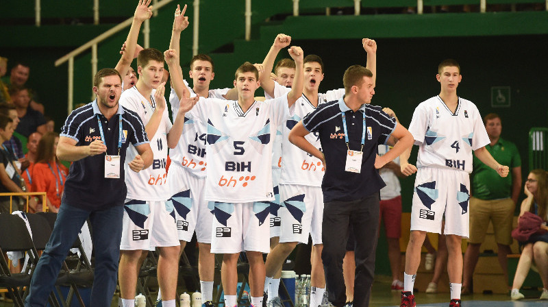 Bosnijas U16 izlase: pirmās zelta medaļas valsts basketbola vēsturē
Foto: FIBA Europe