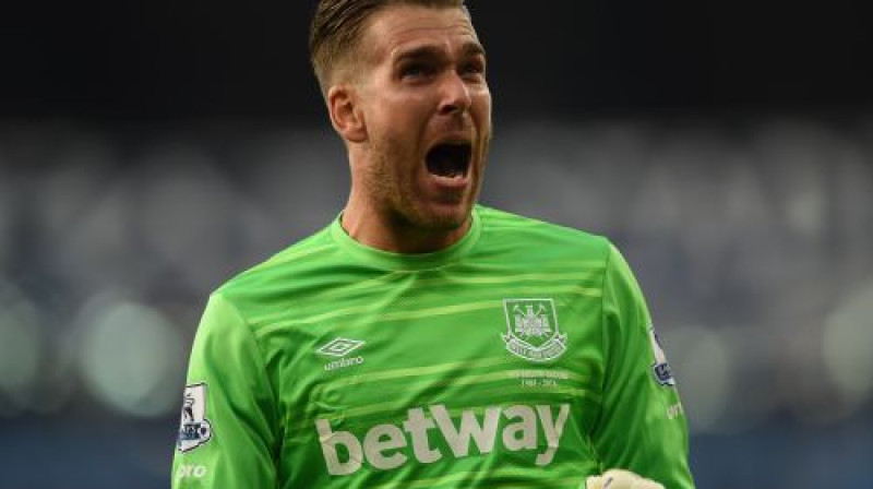 "West Ham" vārtsargs Adrians
Foto: AFP/Scanpix