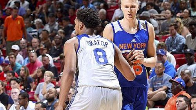 Džalils Okafors un Kristaps Porziņģis NBA Vasaras līgā
Foto: New York Knicks