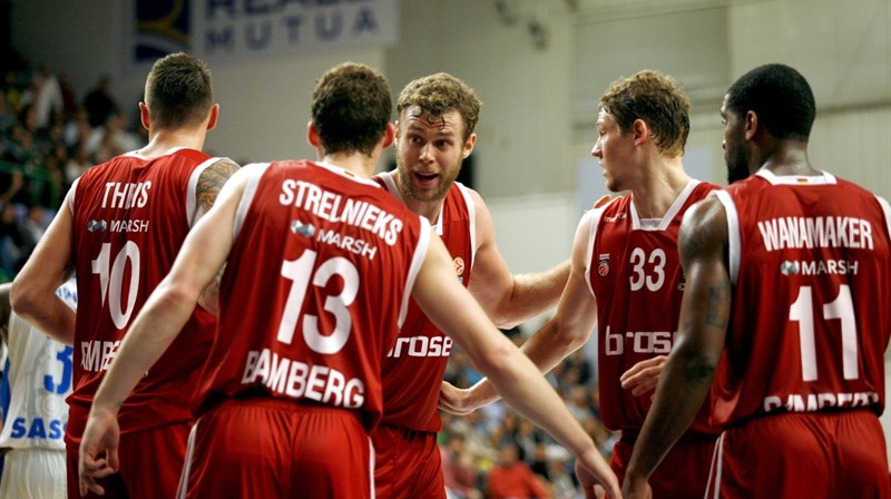 Jānis Strēlnieks un "Brose Baskets" 
Foto: euroleague.net