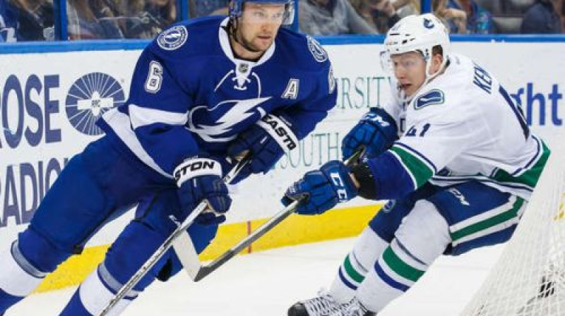 Ronalds Ķēniņš spēlē pret "Lightning"
Foto: Scott Audette/NHLI/Getty Images