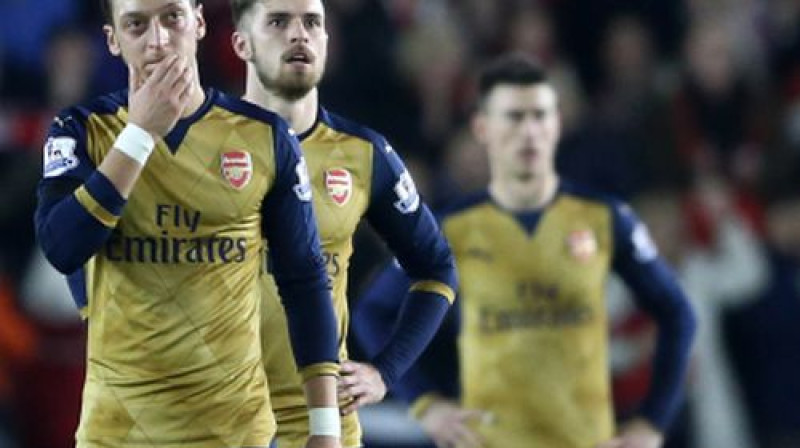 "Arsenal" spēlētāji pēc zaudējuma
Foto: AFP/Scanpix