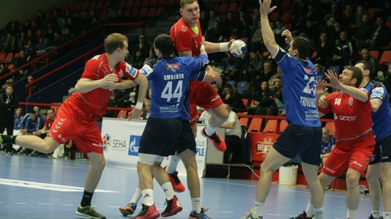 Dainis Krištopāns un Brestas HC "Meshkov" bija cienīgi pretinieki Eiropas labākajiem handbola klubiem - EHF Čempionu līgas 1/4 fināla dalībniekiem. 
Foto: bgk-meshkova.com