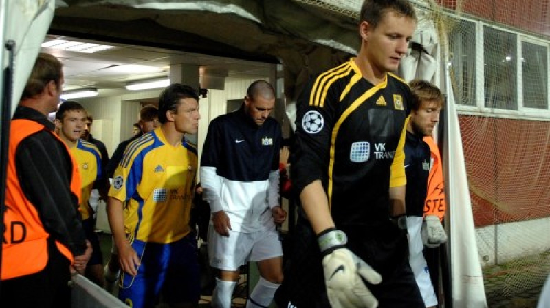 Andrejs Pavlovs Čempionu līgas "play-off" spēlē pret Šveices "Zurich"
Foto: Romāns Kokšarovs/f64