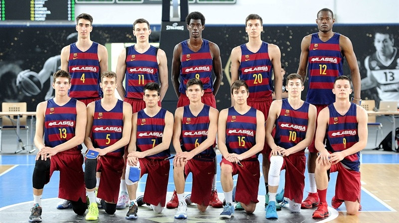 Rodions Kurucs (#11) un FC "Barcelona" juniori Berlīnē
Foto: Euroleague