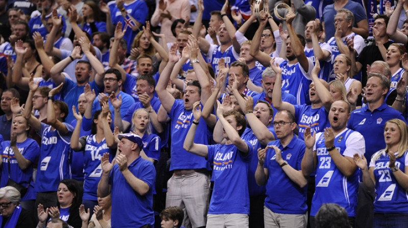 Islandes līdzjutēji 
Foto: FIBA