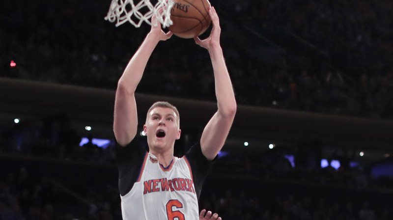 Kristaps Porziņģis pret "Grizzlies"
Foto: AP/Scanpix