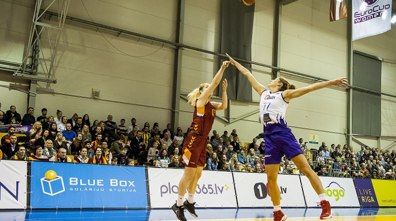 Giedre Paugaite spēlē pret "Galatasaray"
Foto: Renārs Koris