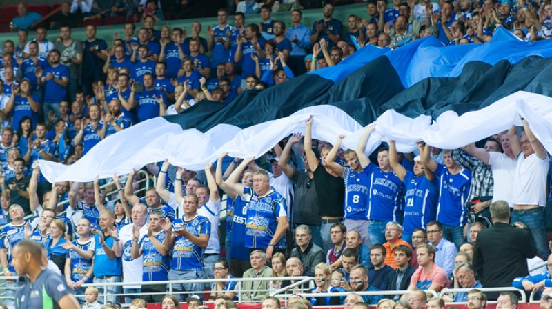 Igaunijas fani 2015. gadā Rīgā
Foto: fiba.com