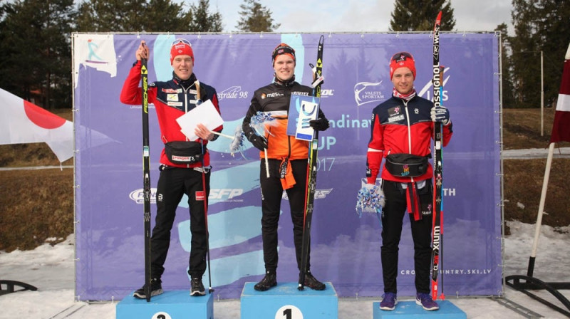 Labāko trijniekā vīriešiem 10km klasikā tikai norvēģi. Foto: Infoski.lv, J.Vīksna