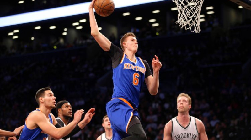 Kristaps Porziņģis iepriekš pret "Nets"
Foto: USA Today Sports/Scanpix