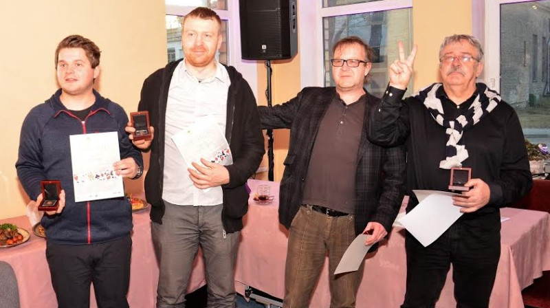 Uzvarētāji: Armands Briedis, Haralds Matulis, Egīls Līcītis un Jānis Matulis.
Foto: Ilze Žunde