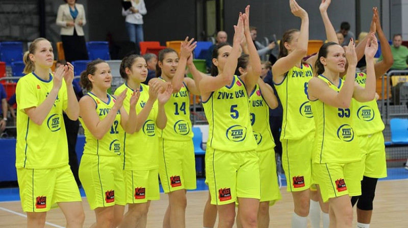 Anete Šteinberga un "USK Praha" basketbolistes: Čehijas čempiones septīto gadu pēc kārtas
Foto: USK Praha