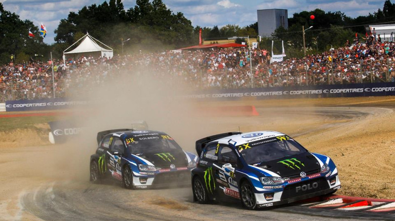 "PSRX Volkswagen Sweden" komandas sportisti
Foto: Facebook.com/PetterSolbergWRX