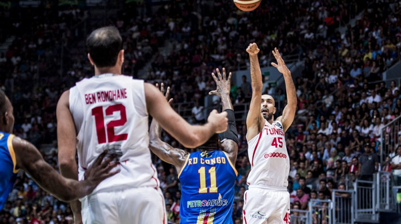 Tunisija pret Kongo Demokrātisko Republiku
Foto: FIBA