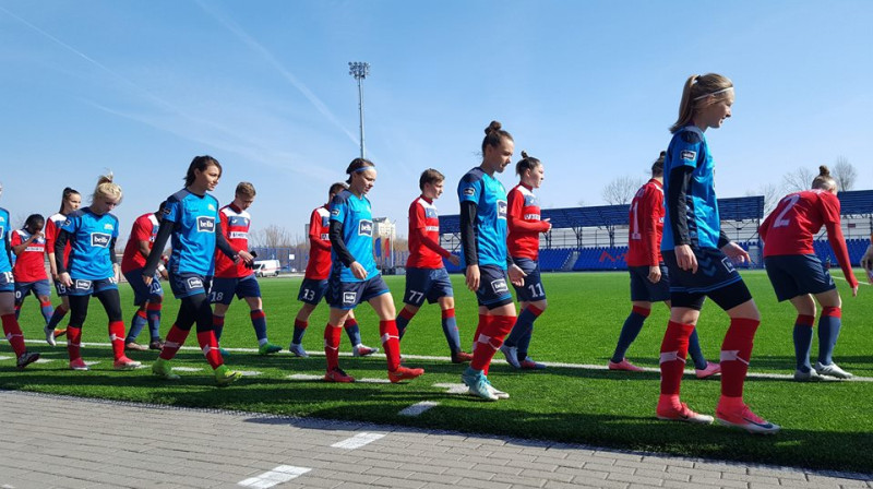 "Rīgas Futbola skolas" - "Minsk" futbolistes
Foto: Rīgas Futbola skola