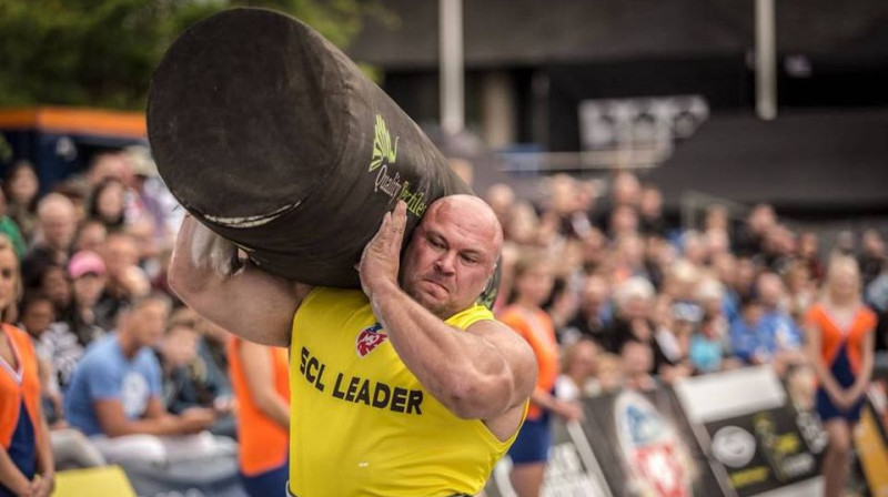 Dainis Zāģeris Nīderlandē
Foto: Strongman Champions League