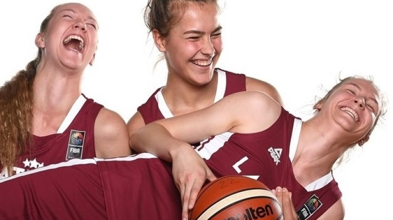 Digna Strautmane, Aleksa Gulbe un Luīze Šepte 6. jūlijā
Foto: FIBA