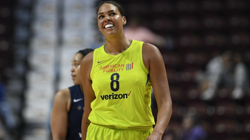 Elizabete Kembedža: 53 punkti WNBA spēlē
Foto: AP/Scanpix