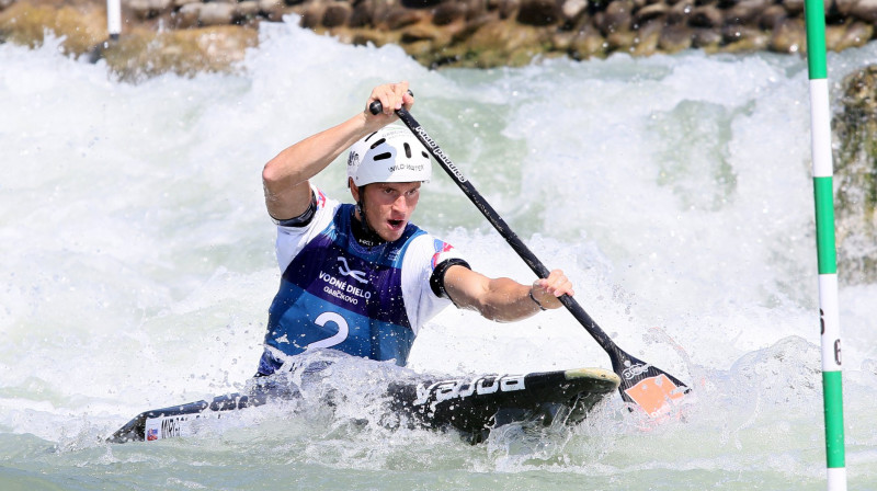 Slovāks Marko Mirgorodskis šī čempionāta laikā
Foto: Canoe Europe