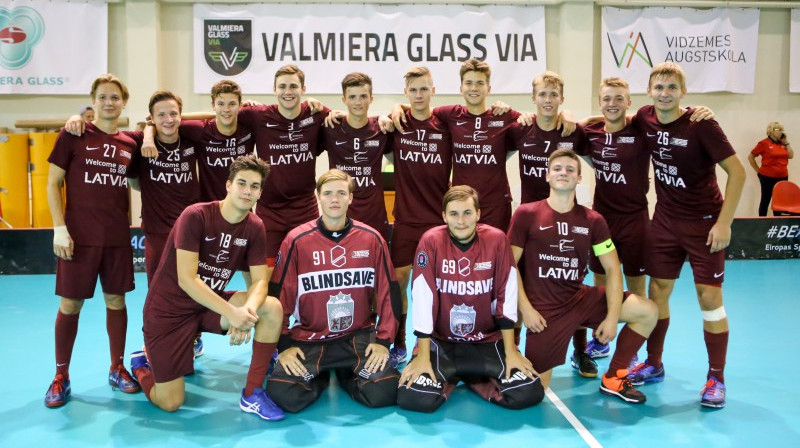 Latvijas junioru pirmā komanda 
Foto: Ritvars Raits