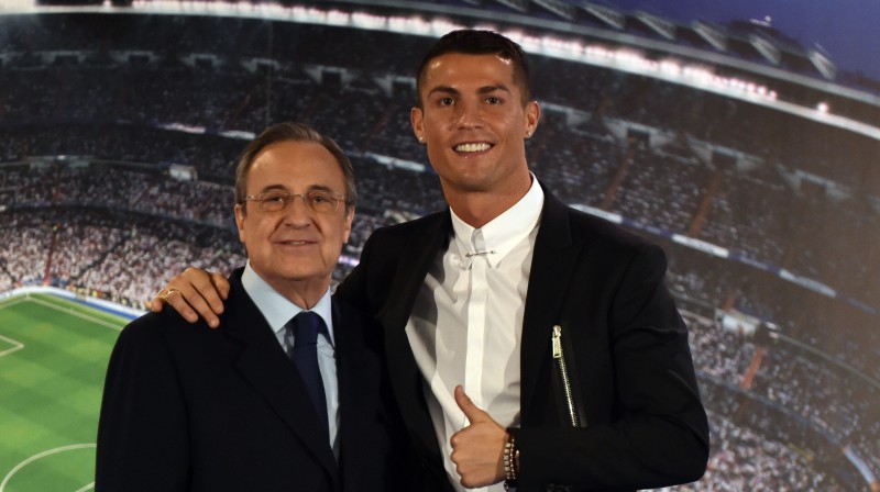 Florentino Peress un Kristianu Ronaldu. Foto: AFP/Scanpix