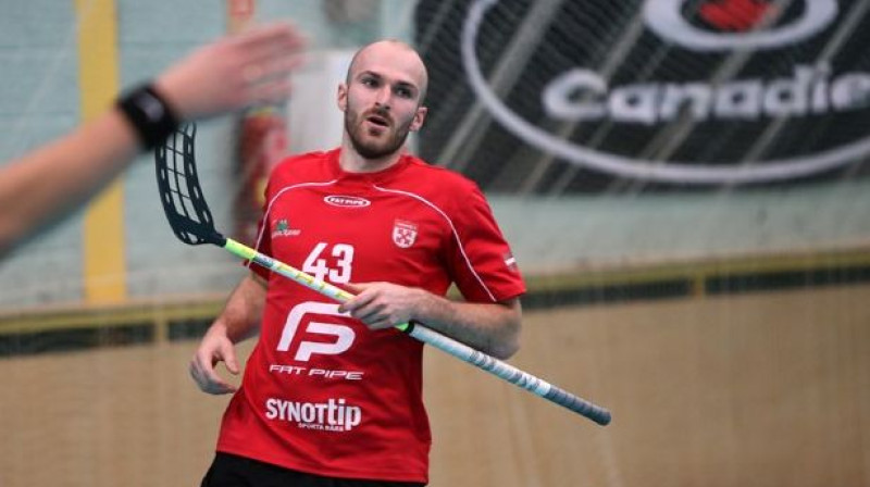 "Lielvārde/FatPipe" vienībai šovakar nevarēs palīdzēt rezultatīvais Sandris Virsnītis
Foto: Floorball.lv