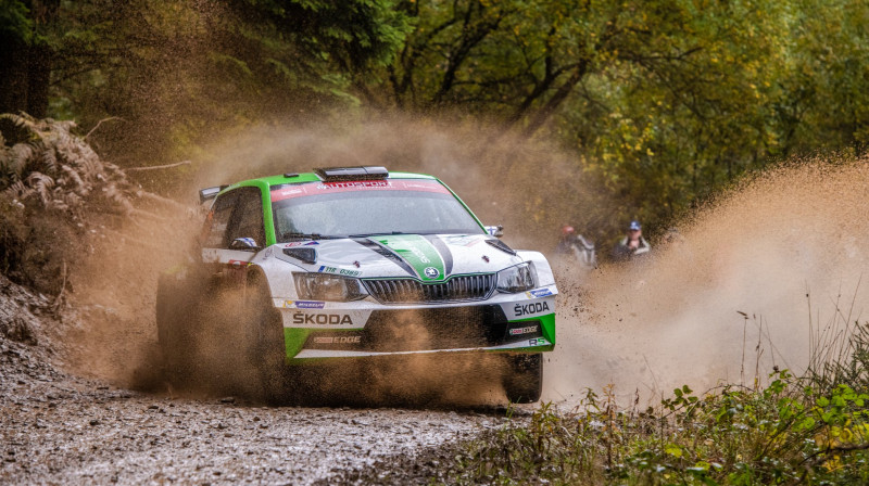 "Škoda" komandas mašīna WRC2 čempionātā. Foto: Škoda Motorsport