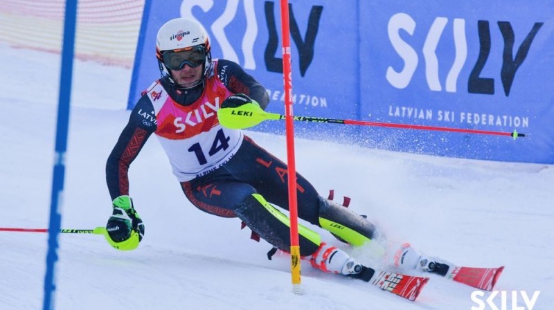 Žaks Gedra 2018. gada Latvijas kausā
Foto: E.Lukšo/Ski.lv