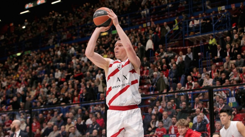 Dairis Bertāns. Foto: Euroleague.net