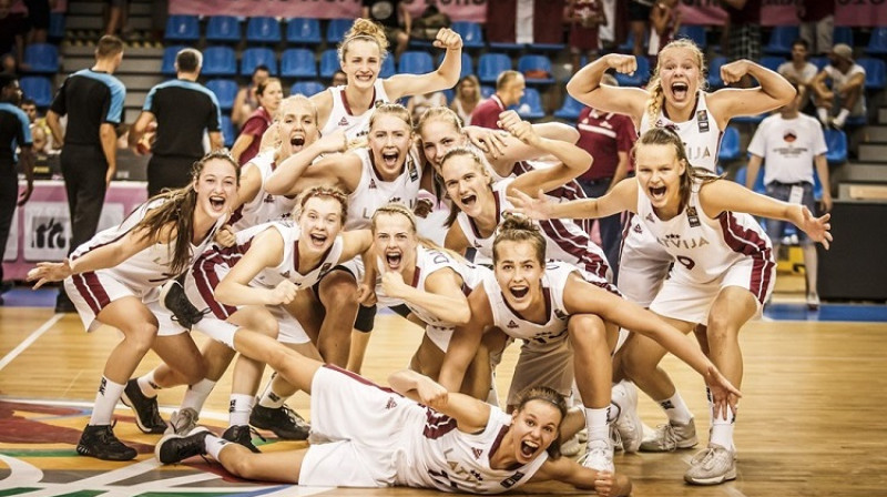 Latvijas meitenes U19 Pasaules kausā spēlēs otro reizi pēc kārtas. Foto: FIBA