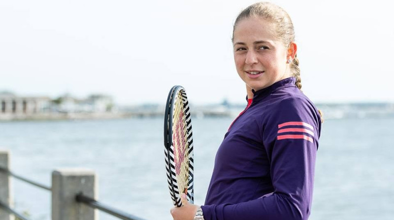 Aļona Ostapenko Čārlstonā. Foto: Volvo Car Open