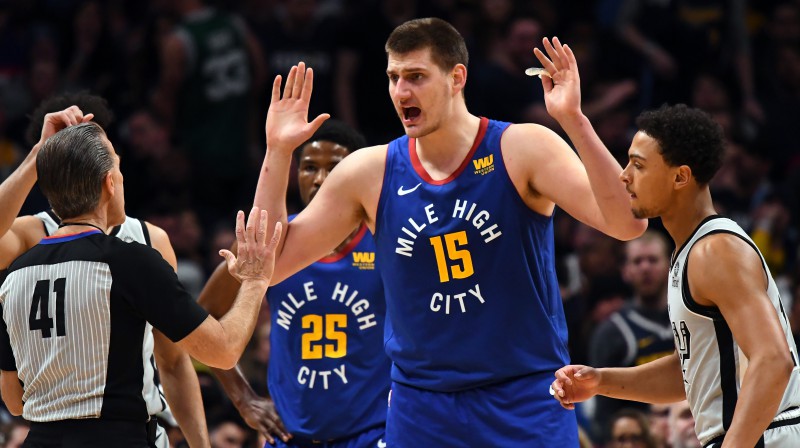 Denveras "Nuggets" līderis Nikola Jokičs. Foto: USA Today Sports/Scanpix